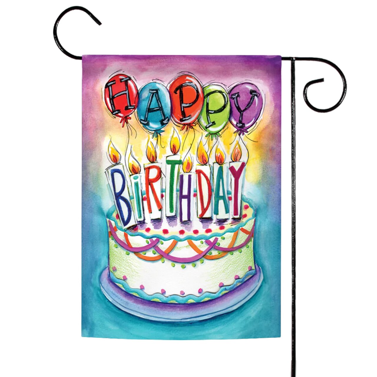 Toland Home Garden Celebrate 'Happy Birthday' Outdoor Garden Flag 18" x 12.5"